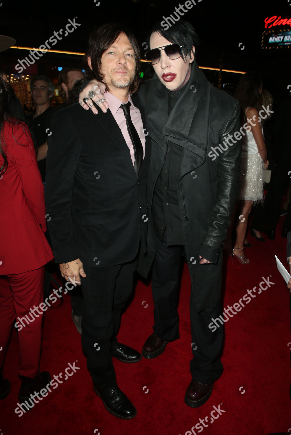 Norman Reedus Marilyn Manson Editorial Stock Photo - Stock Image ...