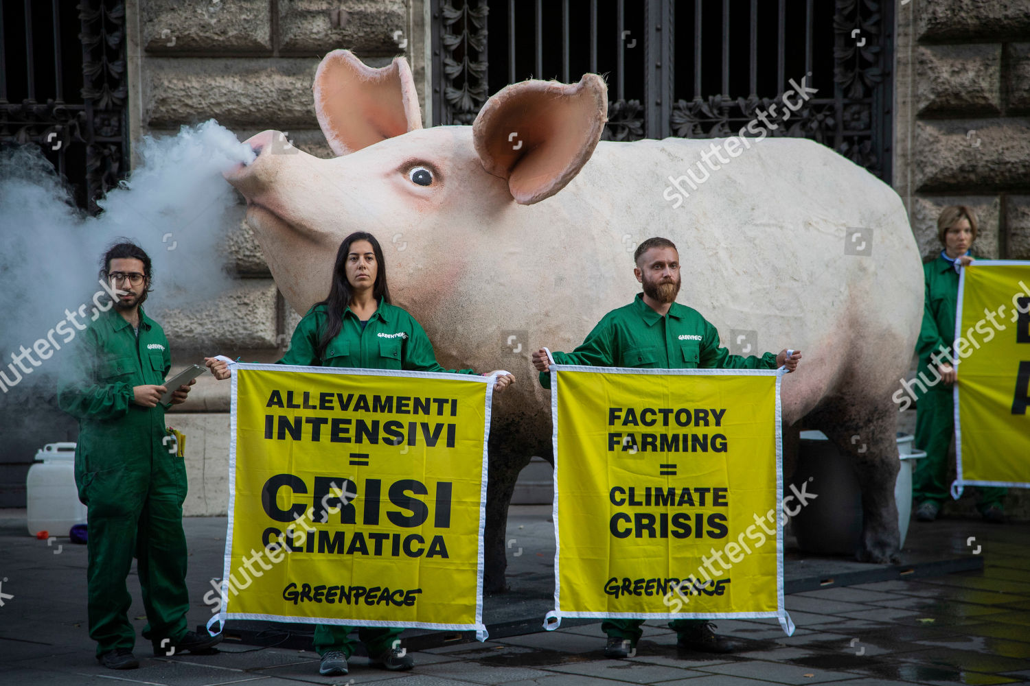 Greenpeace Activists Demonstrate Front Ministry Agricultural Forestry Redaktionelles Stockfoto Stockbild Shutterstock