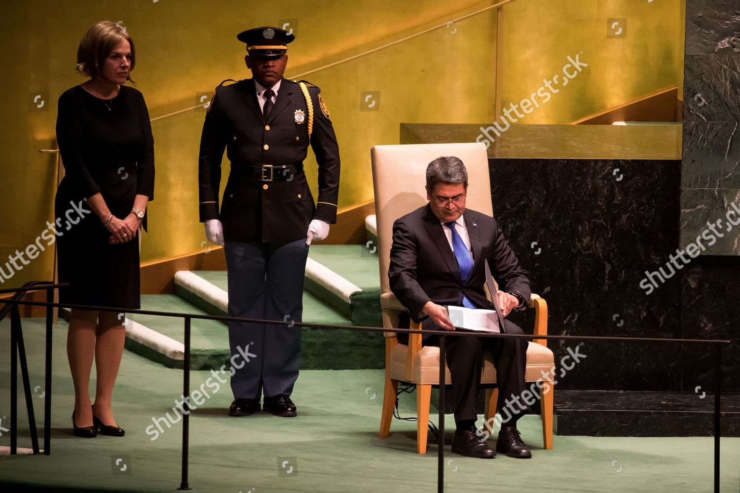 HONDURAN PRESIDENT JUAN ORLANDO HERNANDEZ ALVARADO Editorial Stock