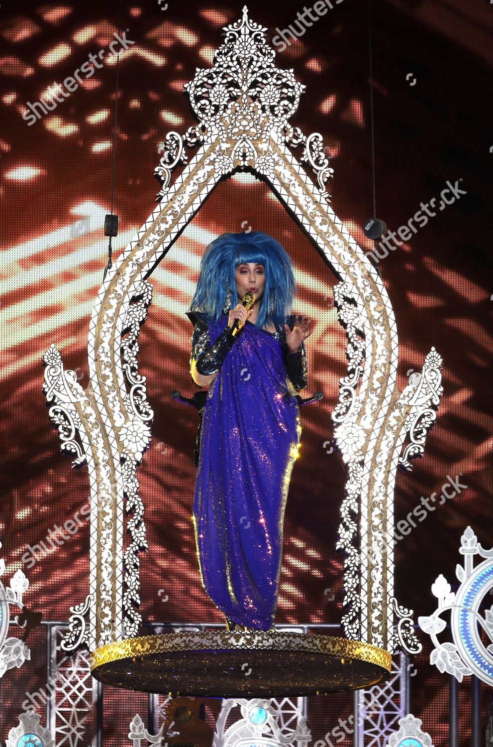 Cher performs during concert Mercedes Benz Arena Editorial Stock Photo