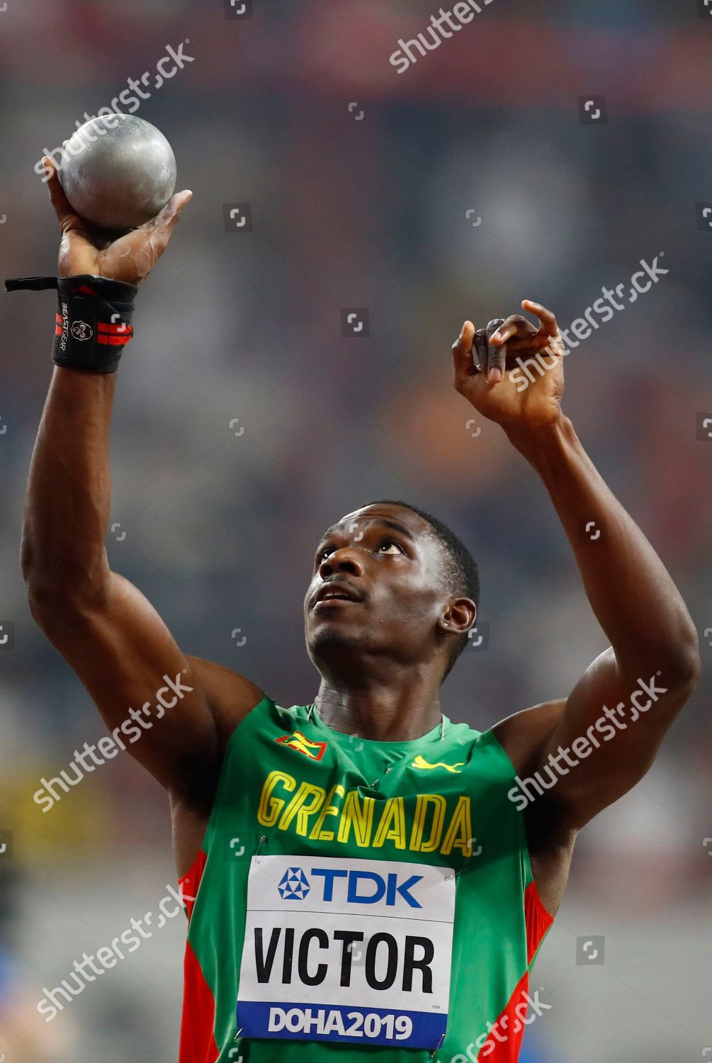 Lindon Victor Grenada Competes Shot Put Editorial Stock Photo Stock