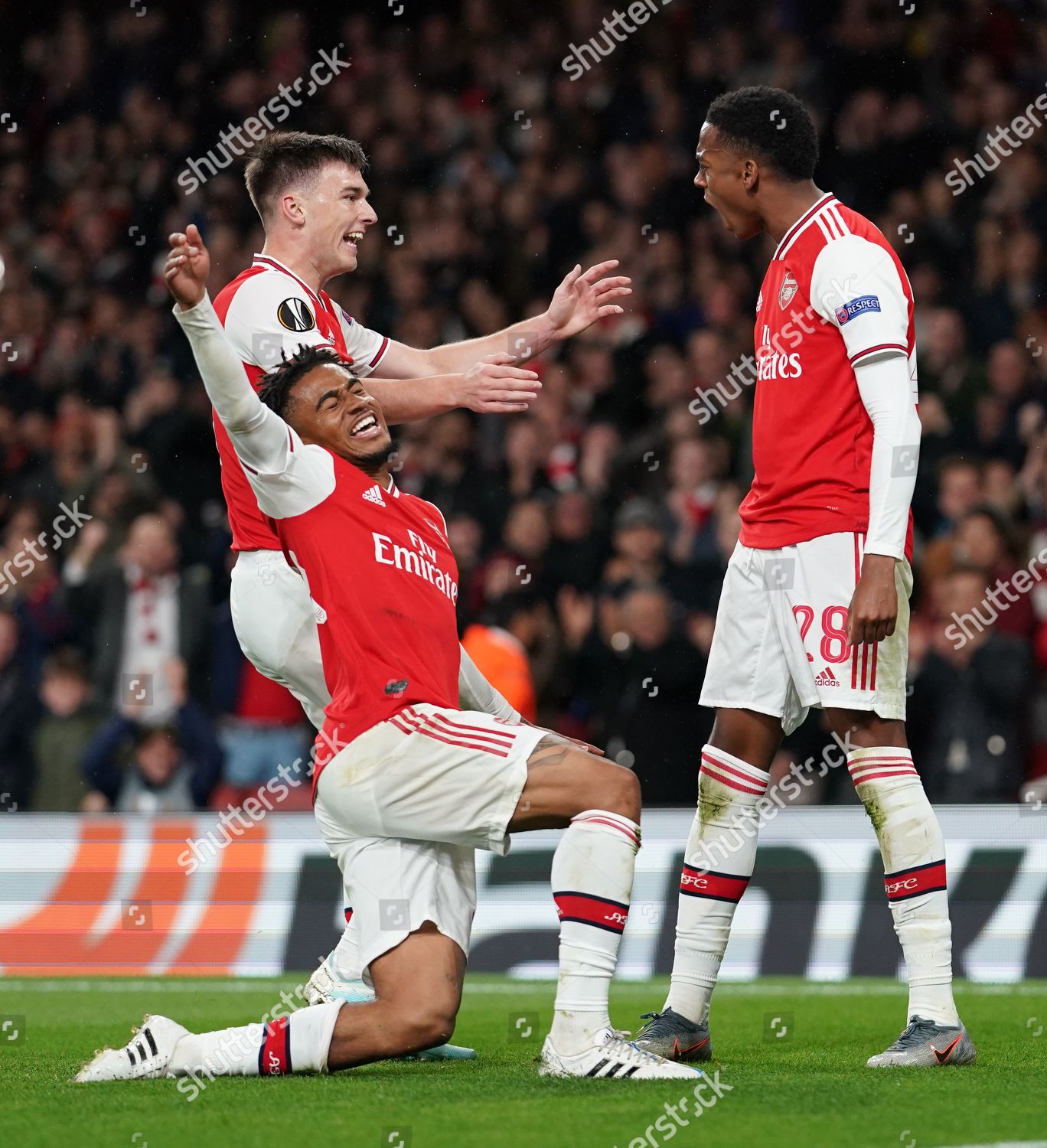 Arsenals Reisss Nelson Sent Flying He Editorial Stock Photo - Stock ...