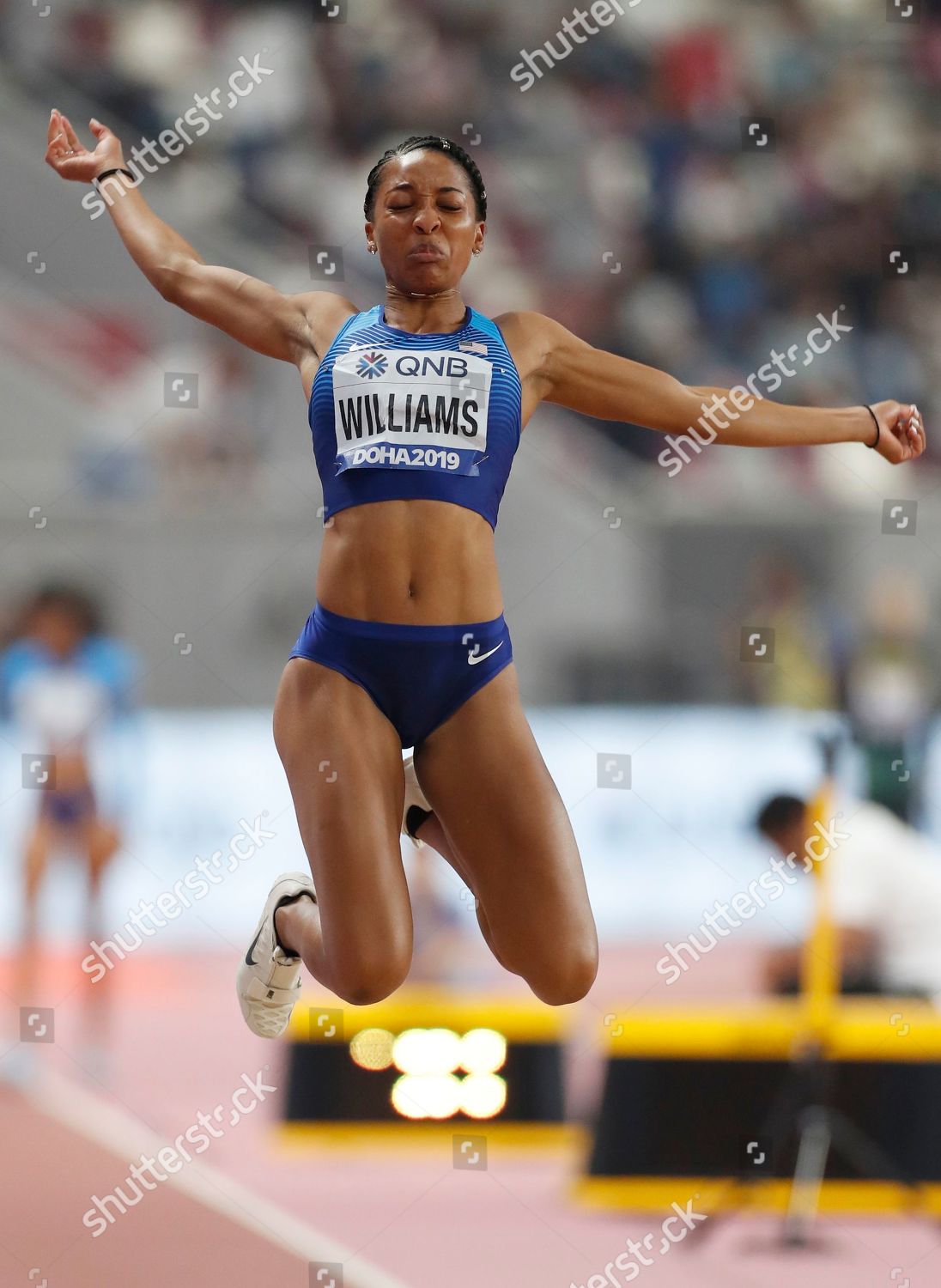 Kendell Williams Usa Competes Long Jump Editorial Stock Photo Stock