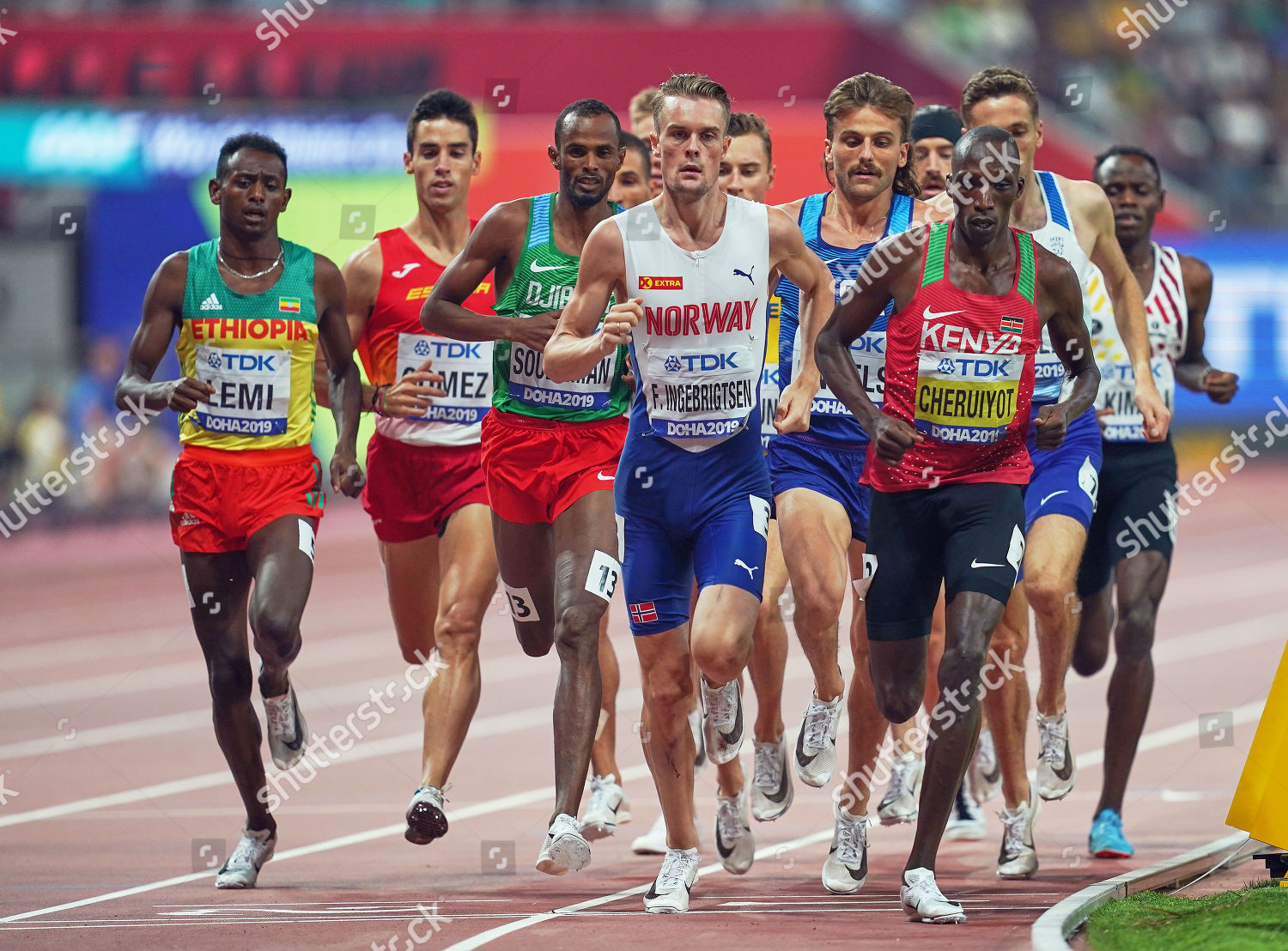 Filip Ingebrigtsen Norway Timothy Cheruiyot Kenya 1500 Editorial Stock Photo Stock Image Shutterstock