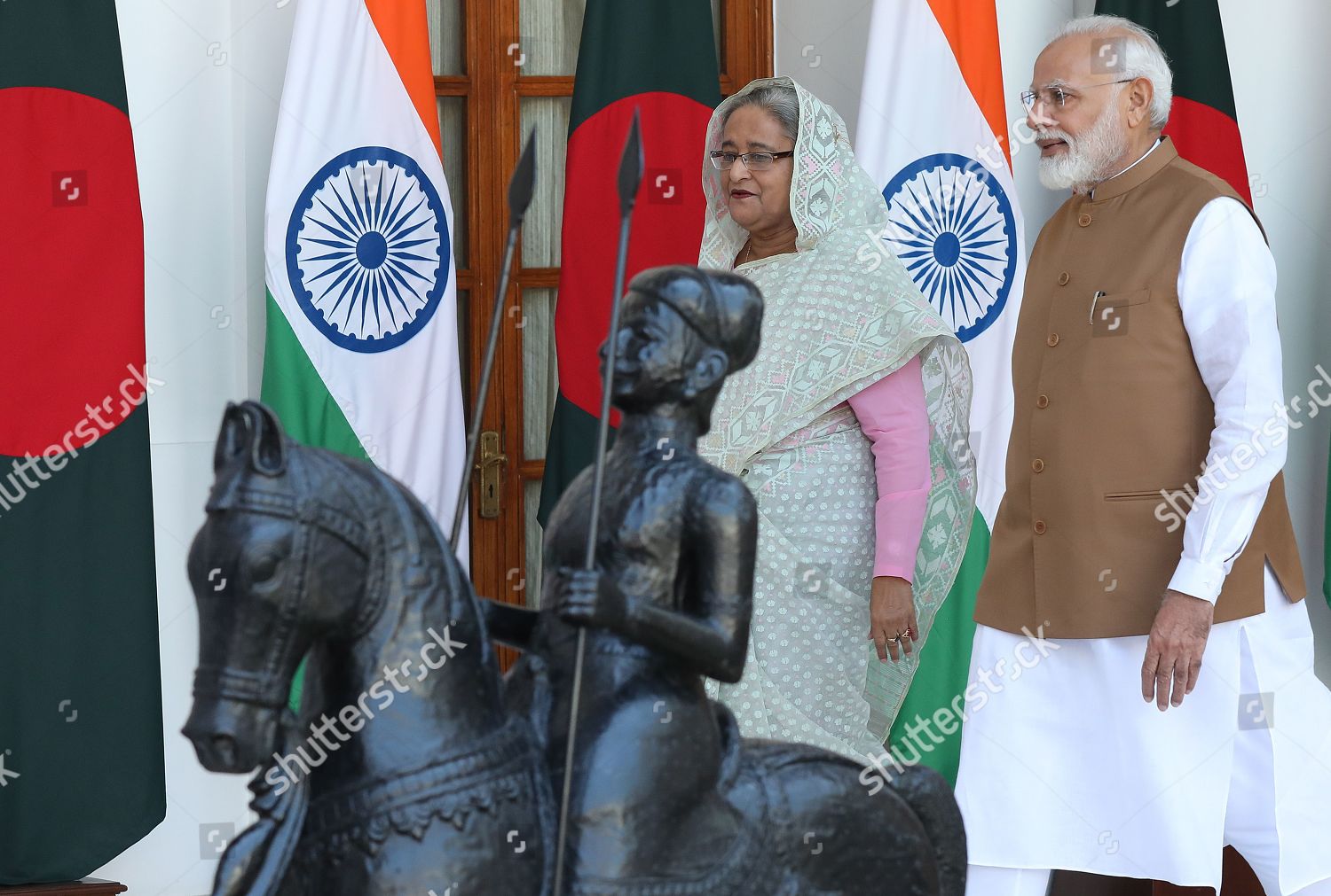 Indian Prime Minister Narendra Modi R Editorial Stock Photo - Stock ...