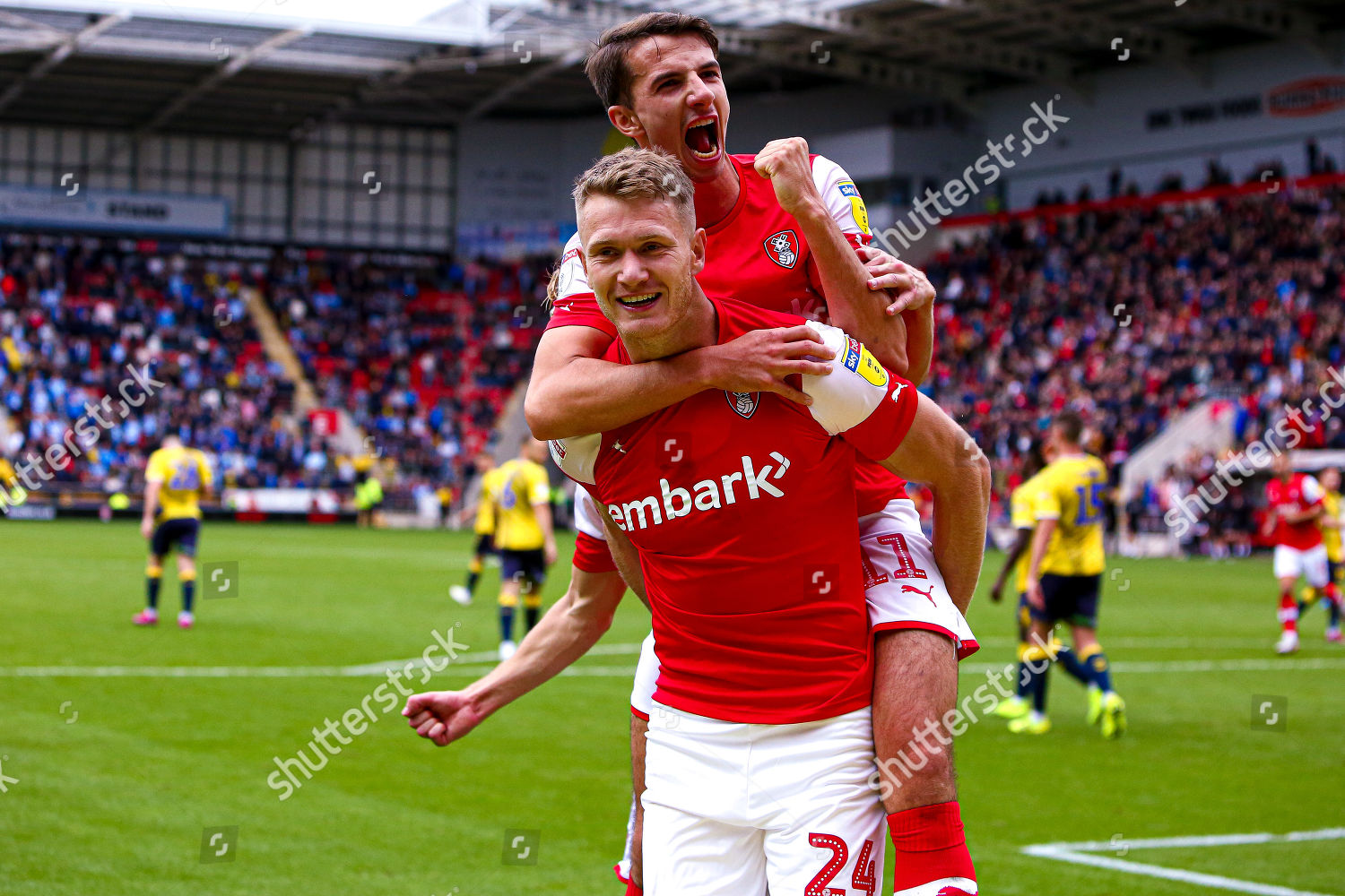 Michael Smith Dan Barlaser Rotherham United Editorial Stock Photo ...