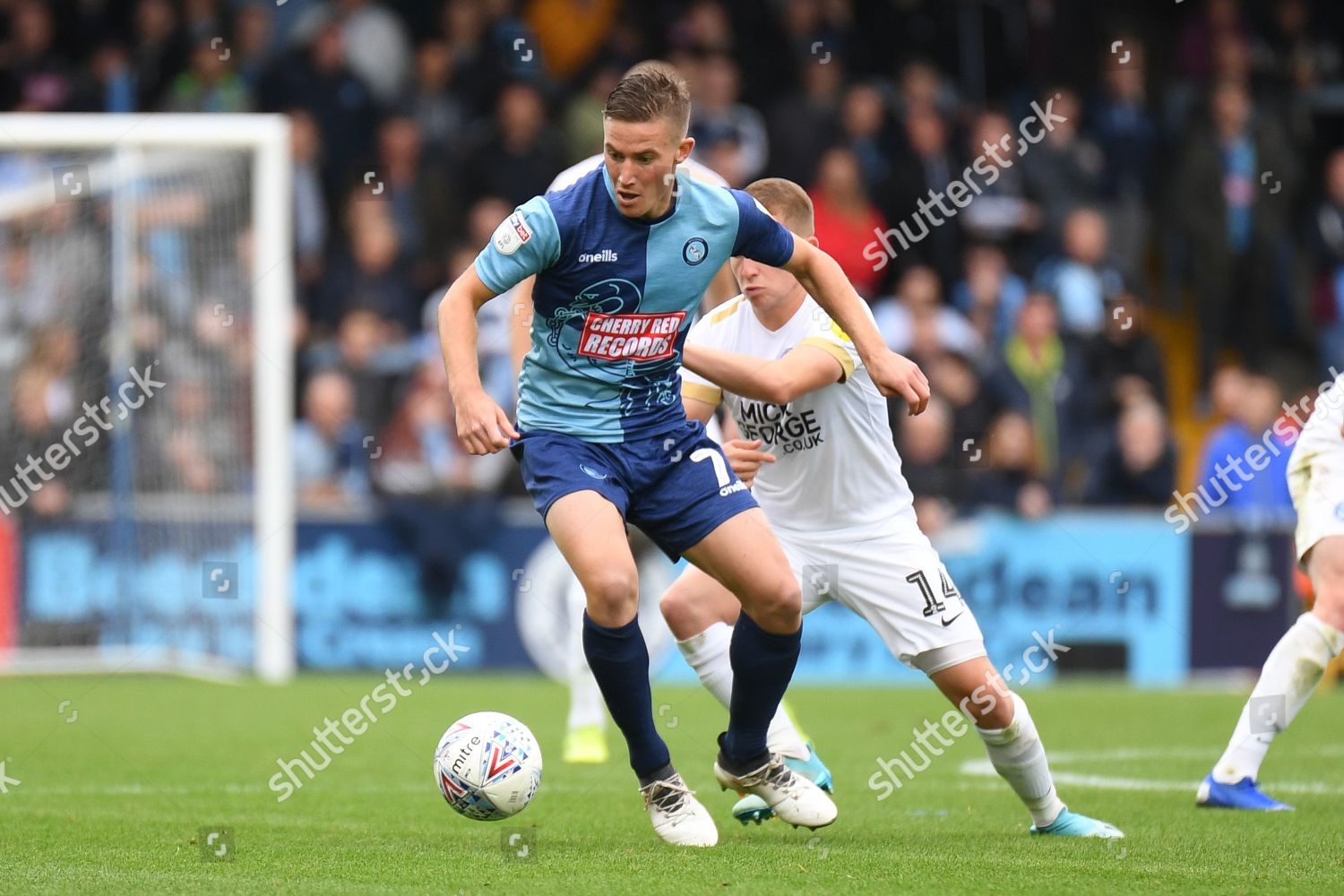 Wycombe Wanderers Midfielder David Wheeler 7 Editorial Stock Photo ...