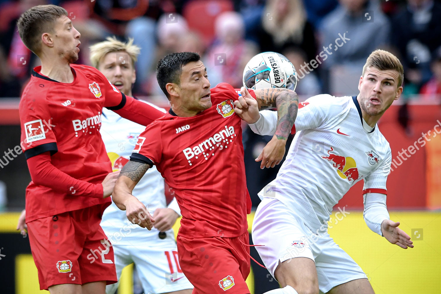 Leverkusens Charles Aranguiz C Action Against Leipzigs Editorial Stock Photo Stock Image Shutterstock