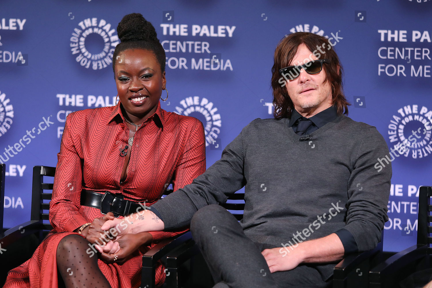 Danai Gurira Norman Reedus Editorial Stock Photo - Stock Image ...