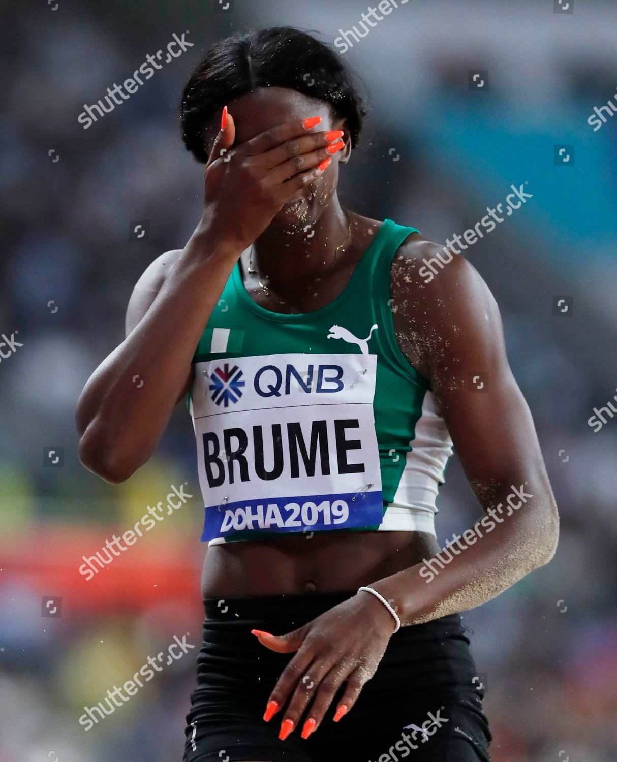 Ese Brume Nigeria Competes Womens Long Editorial Stock Photo Stock