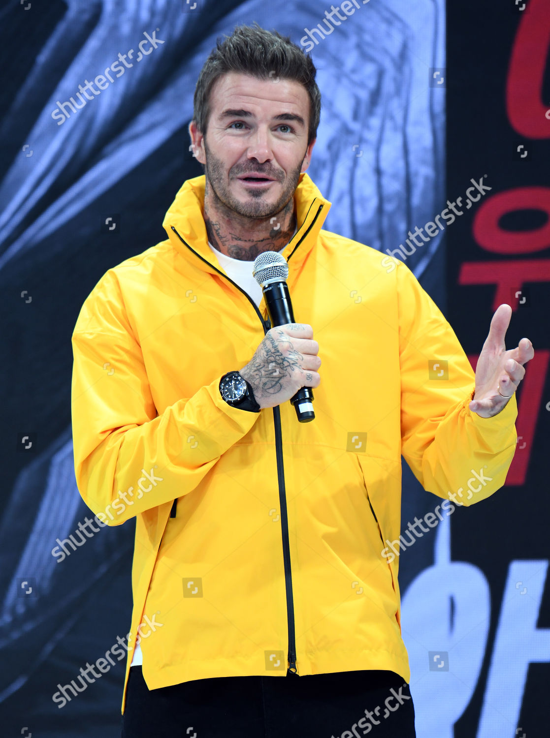 david beckham yellow adidas jacket