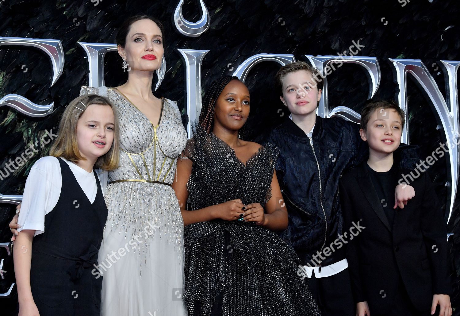 Vivienne Joliepitt Angelina Jolie Zahara Joliepitt Editorial Stock