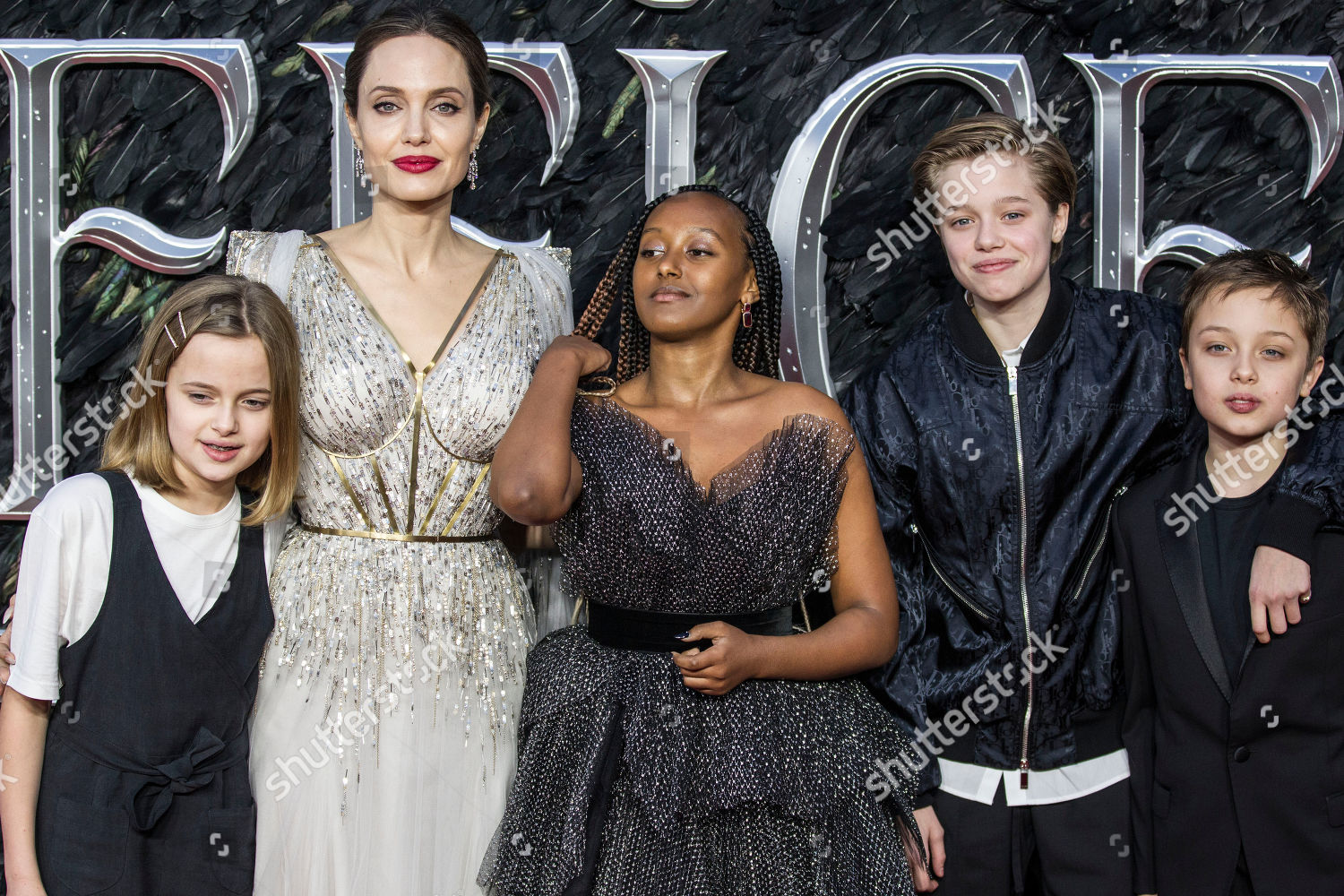 Vivienne Joliepitt Angelina Jolie Zahara Joliepitt Editorial Stock