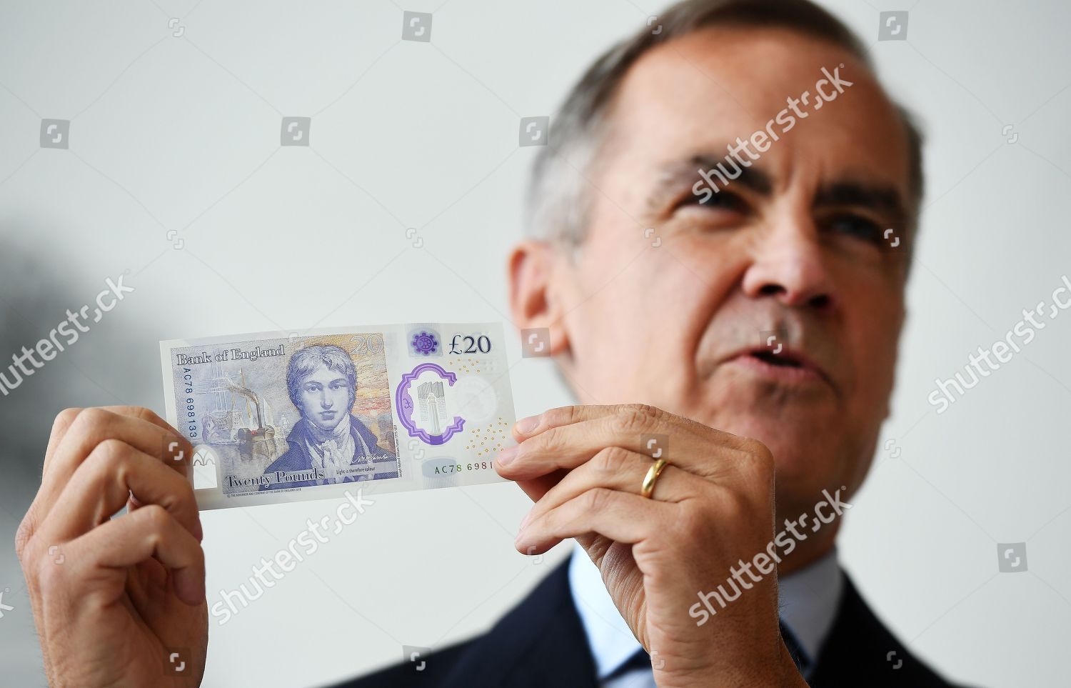 Bank England Governor Mark Carney During Unveiling Editorial Stock