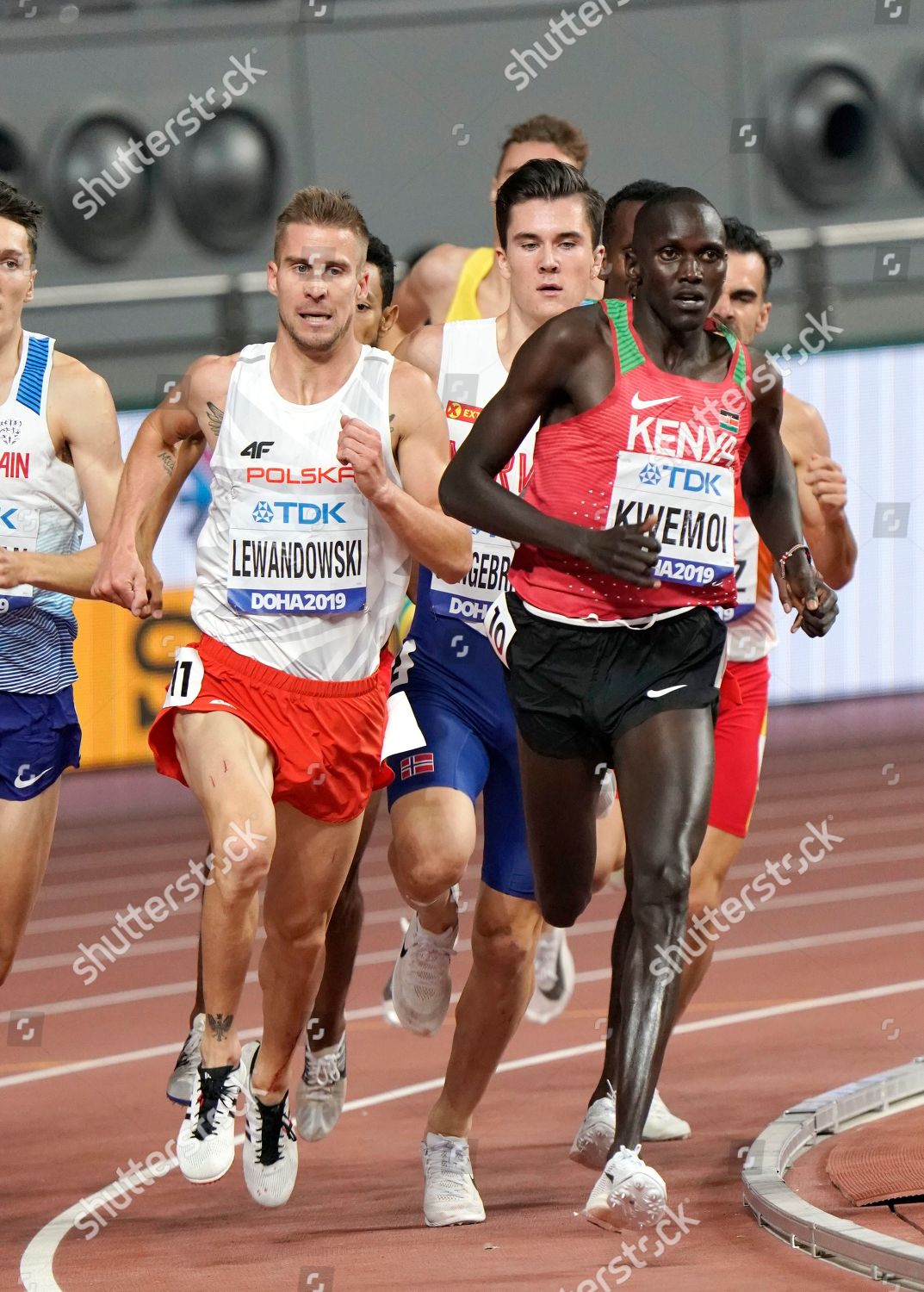 Ronald Kwemoi Ken Marcin Lewandowski Pol Editorial Stock Photo Stock