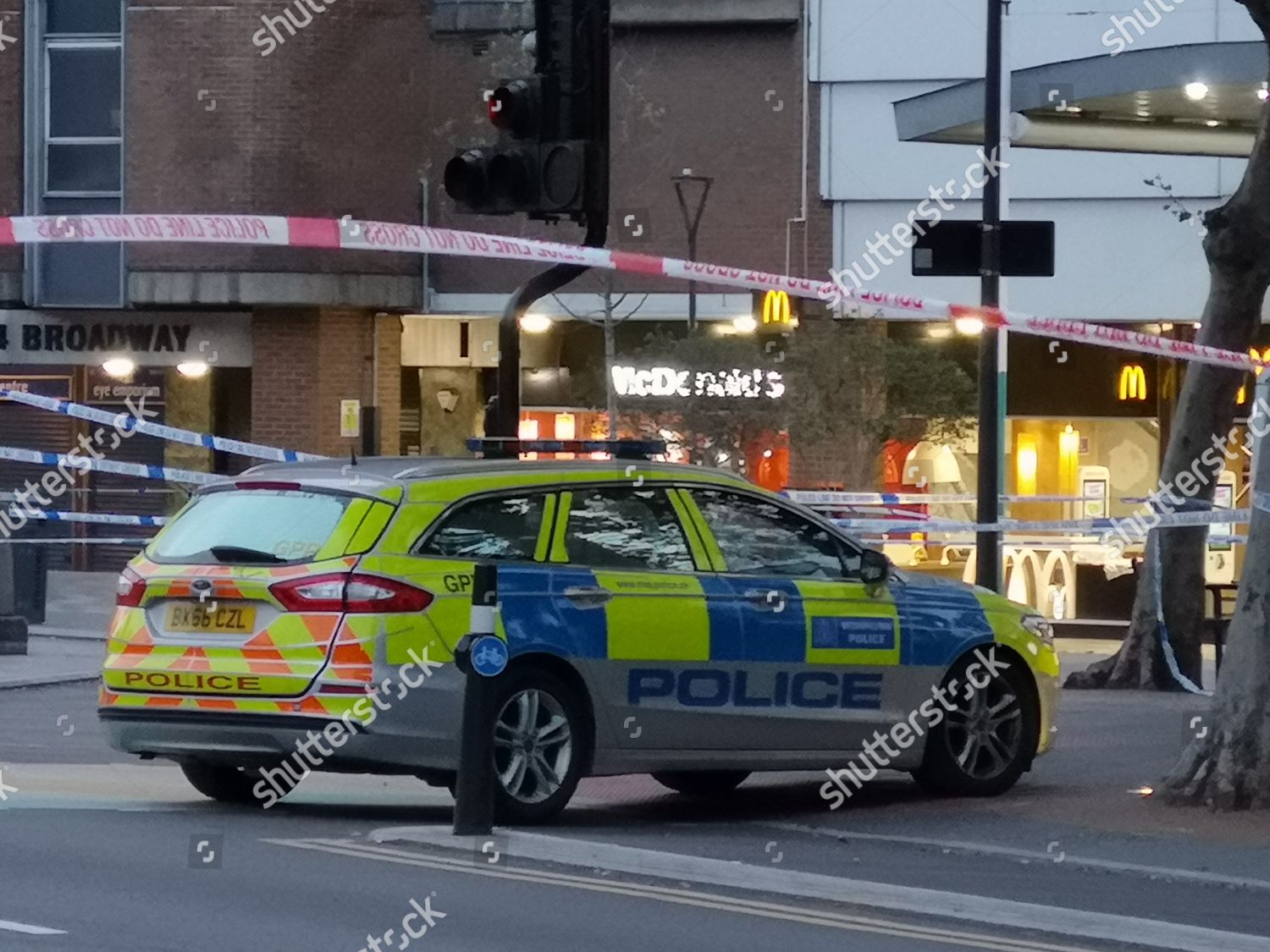 Scene Fatal Stabbing Outside Fast Food Editorial Stock Photo Stock   Shutterstock 10440984i 