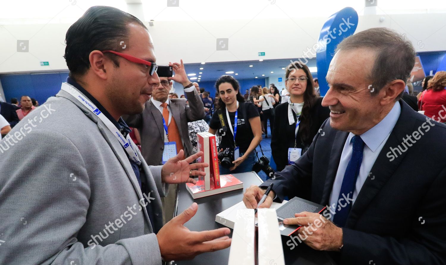 Argentine Journalist Writer Andres Oppenheimer R Editorial Stock Photo