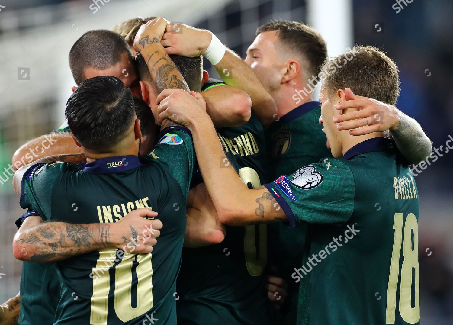 Jorginho Italy Celebrates Teammates After Scoring Editorial Stock Photo Stock Image Shutterstock