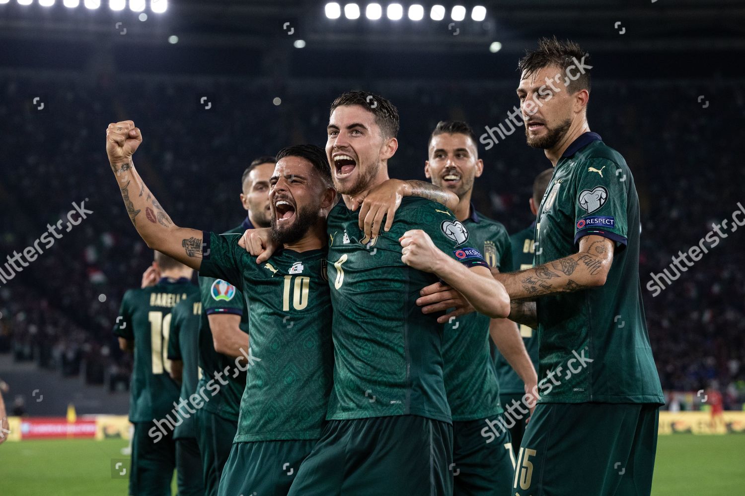 Jorginho Italy Celebrates His Team Mates After Editorial Stock Photo Stock Image Shutterstock