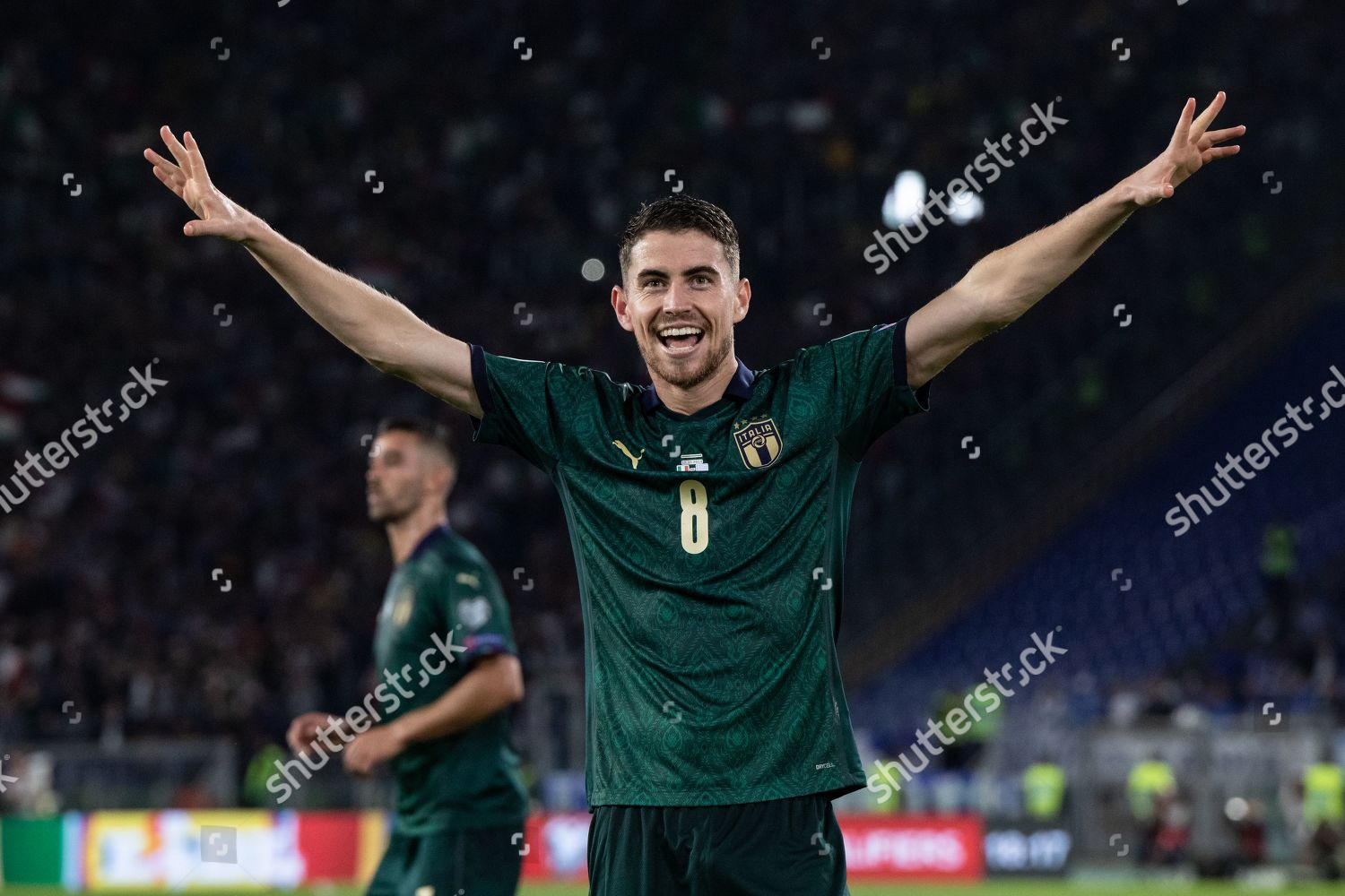 Jorginho Italy Celebrates His Team Mates After Editorial Stock Photo Stock Image Shutterstock