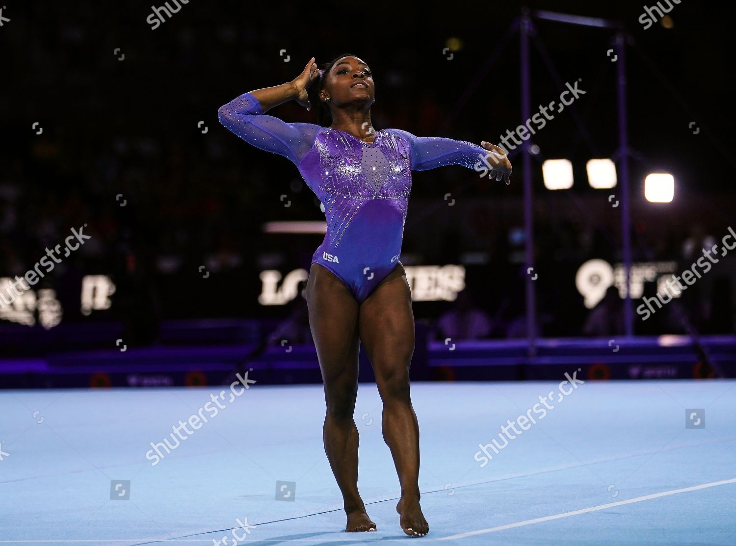 SIMONE BILES UNITED STATES AMERICA COMPETING Editorial Stock Photo Stock Image Shutterstock