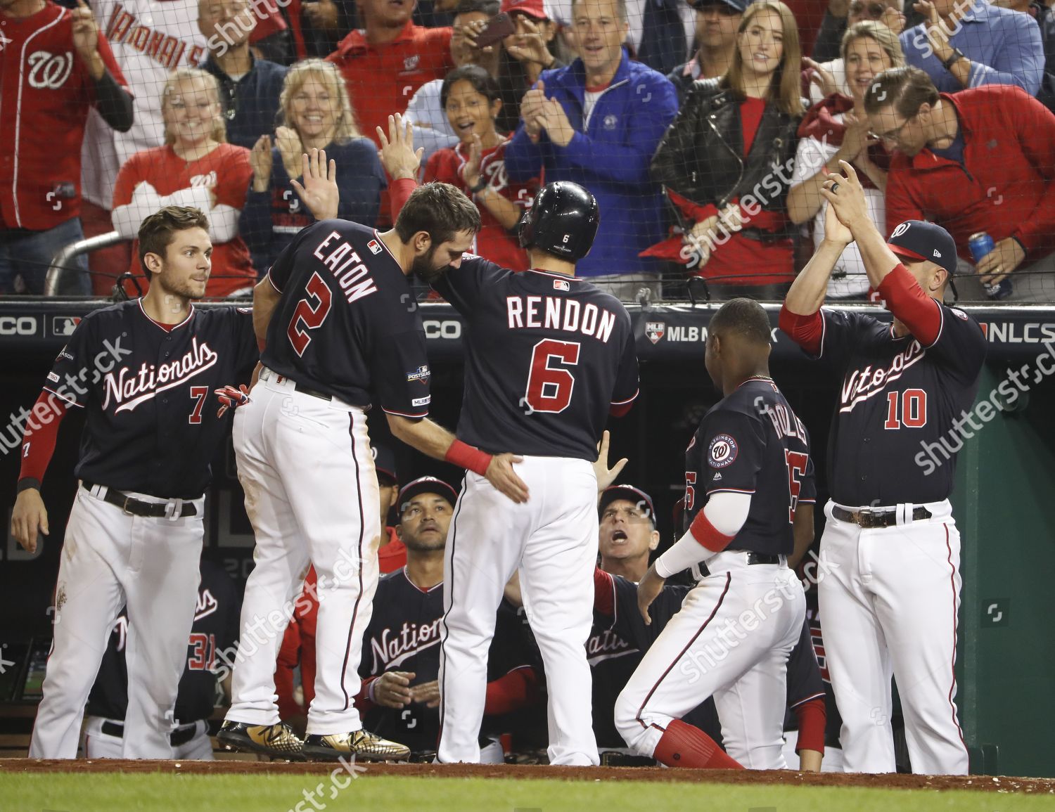 Washington Nationals Anthony Rendon C Greeted Editorial Stock Photo ...