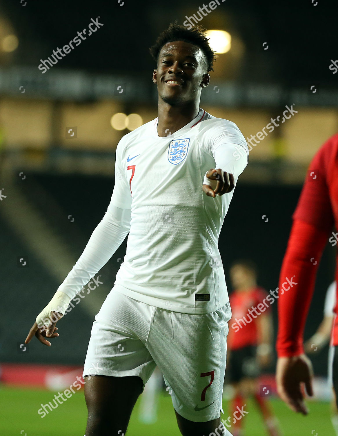 Eddie Nketiah Celebrates After He Scores His Editorial Stock Photo