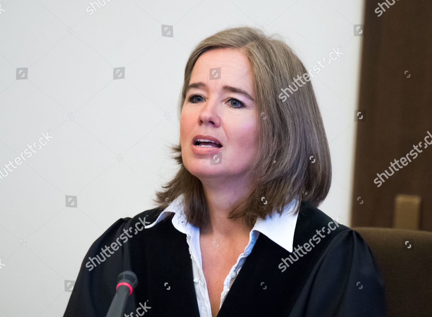 President Judge Anne Meiergoering During Trial Editorial Stock Photo