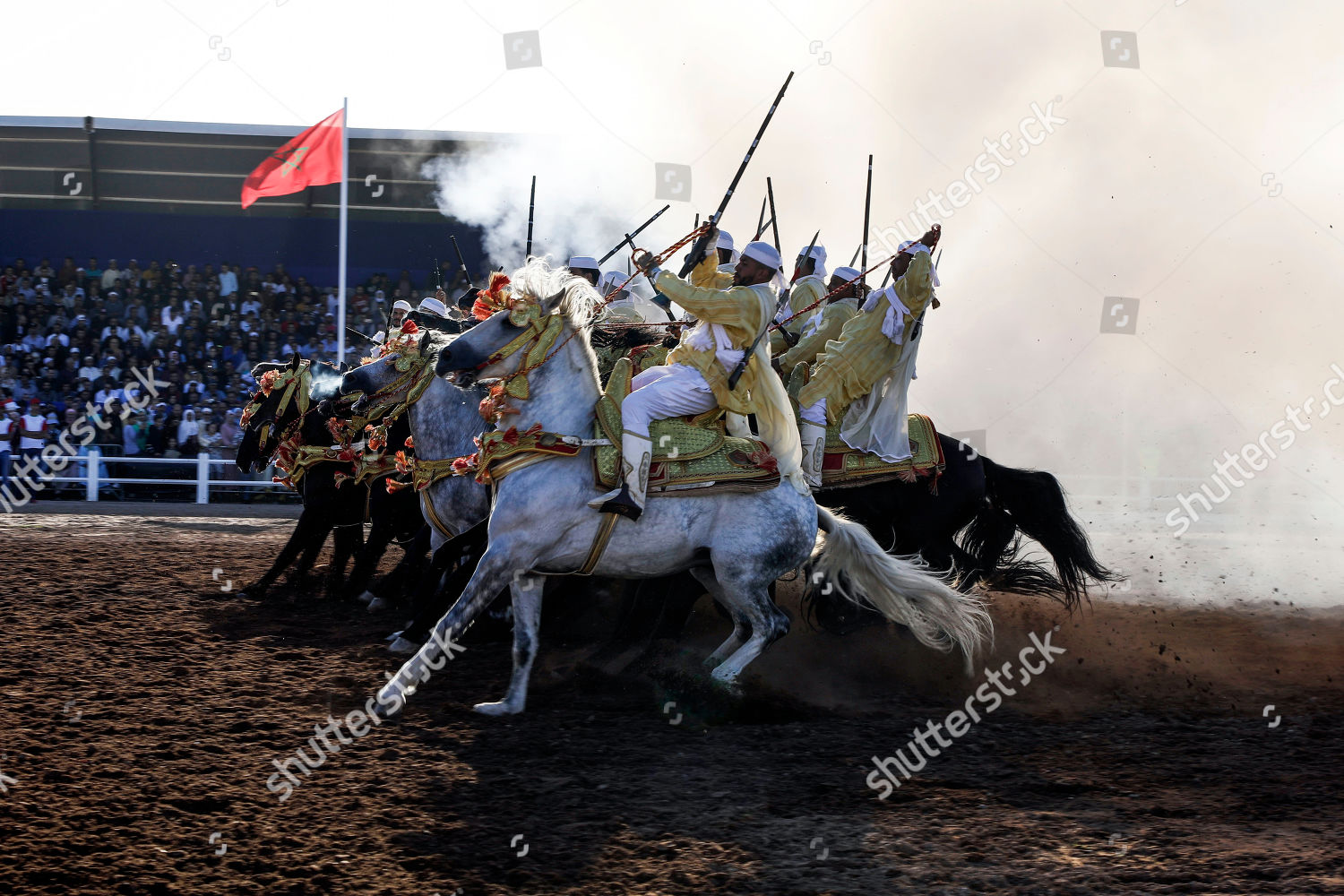 Horsemen Charge Fire Their Rifles Loaded Editorial Stock Photo - Stock ...