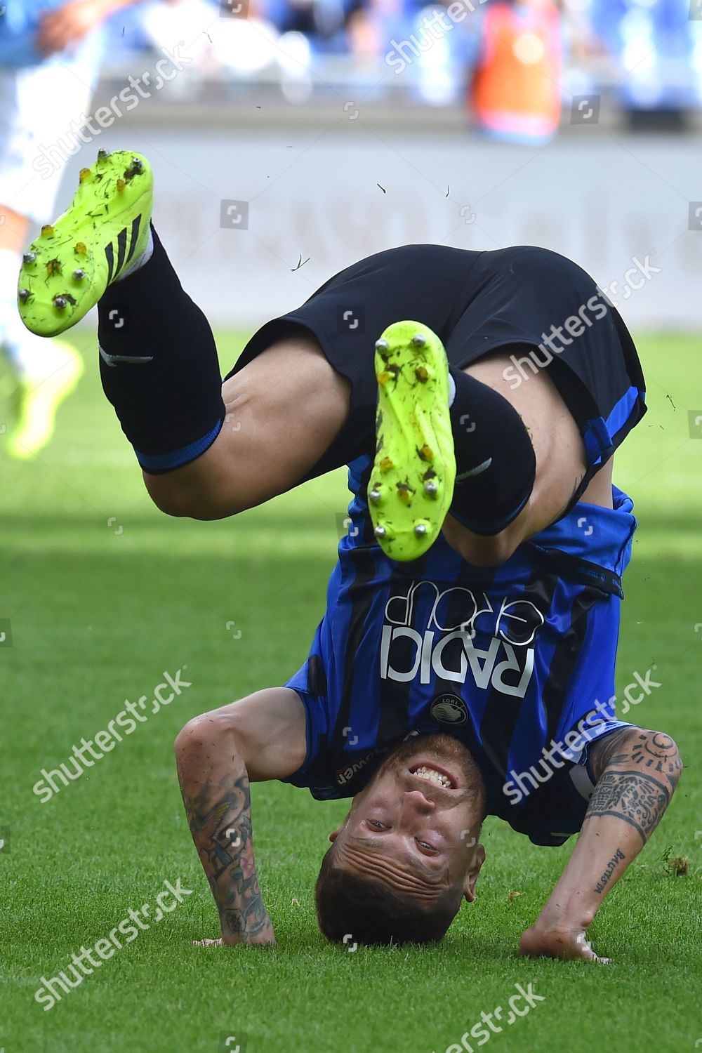 ALEJANDRO GOMEZ ATALANTA CELEBRATES AFTER SCORING Editorial Stock Photo