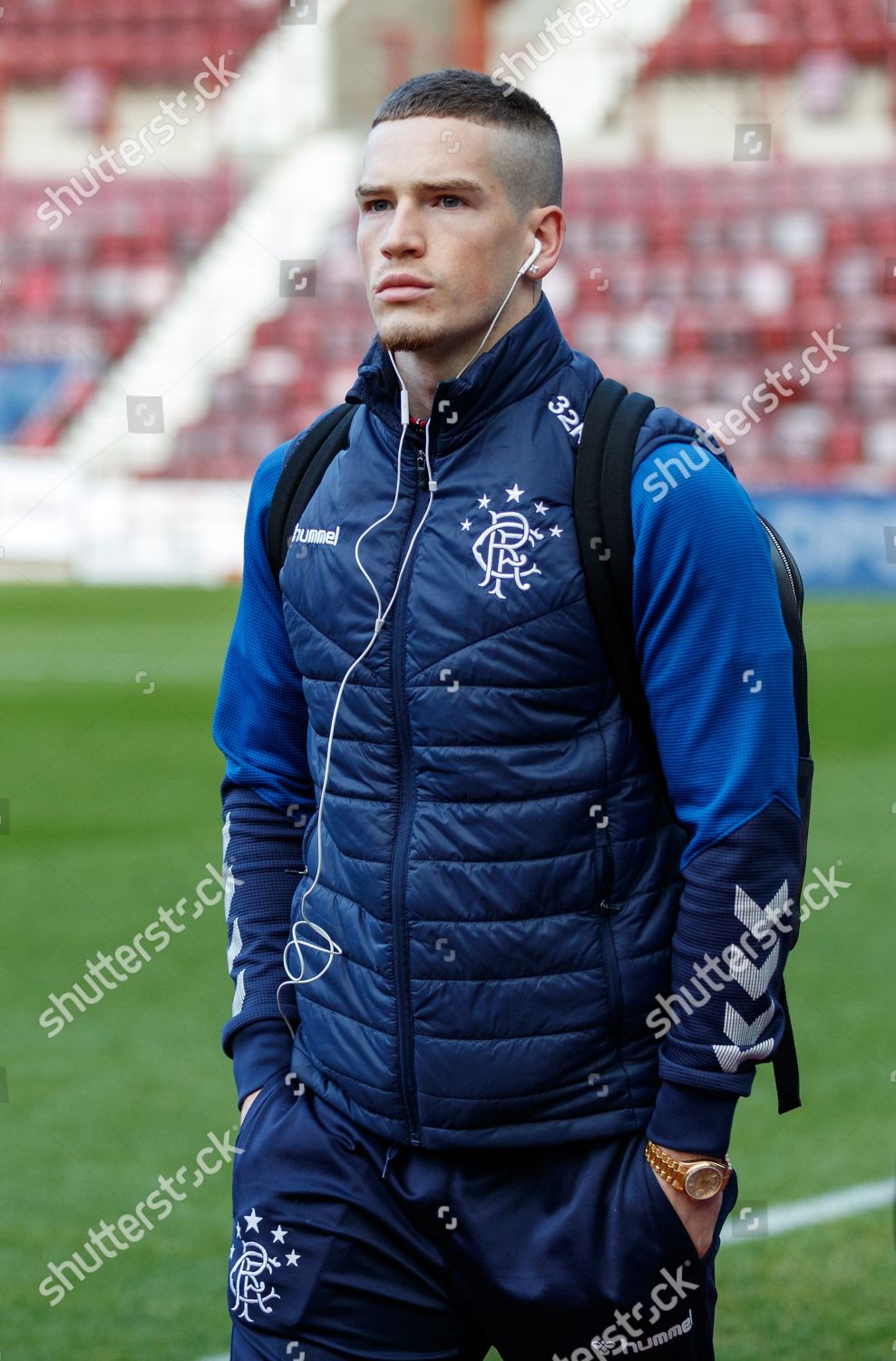 Ryan Kent Rangers Arrives Tynecastle Park Editorial Stock Photo - Stock ...