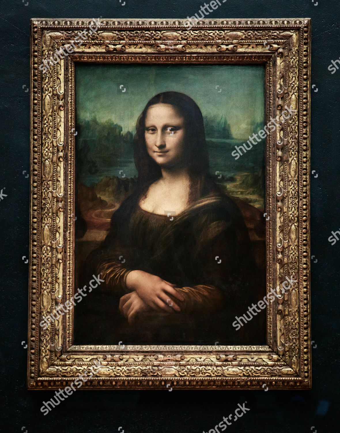 Leonardo Da Vincis Painting La Gioconda Editorial Stock Photo - Stock ...