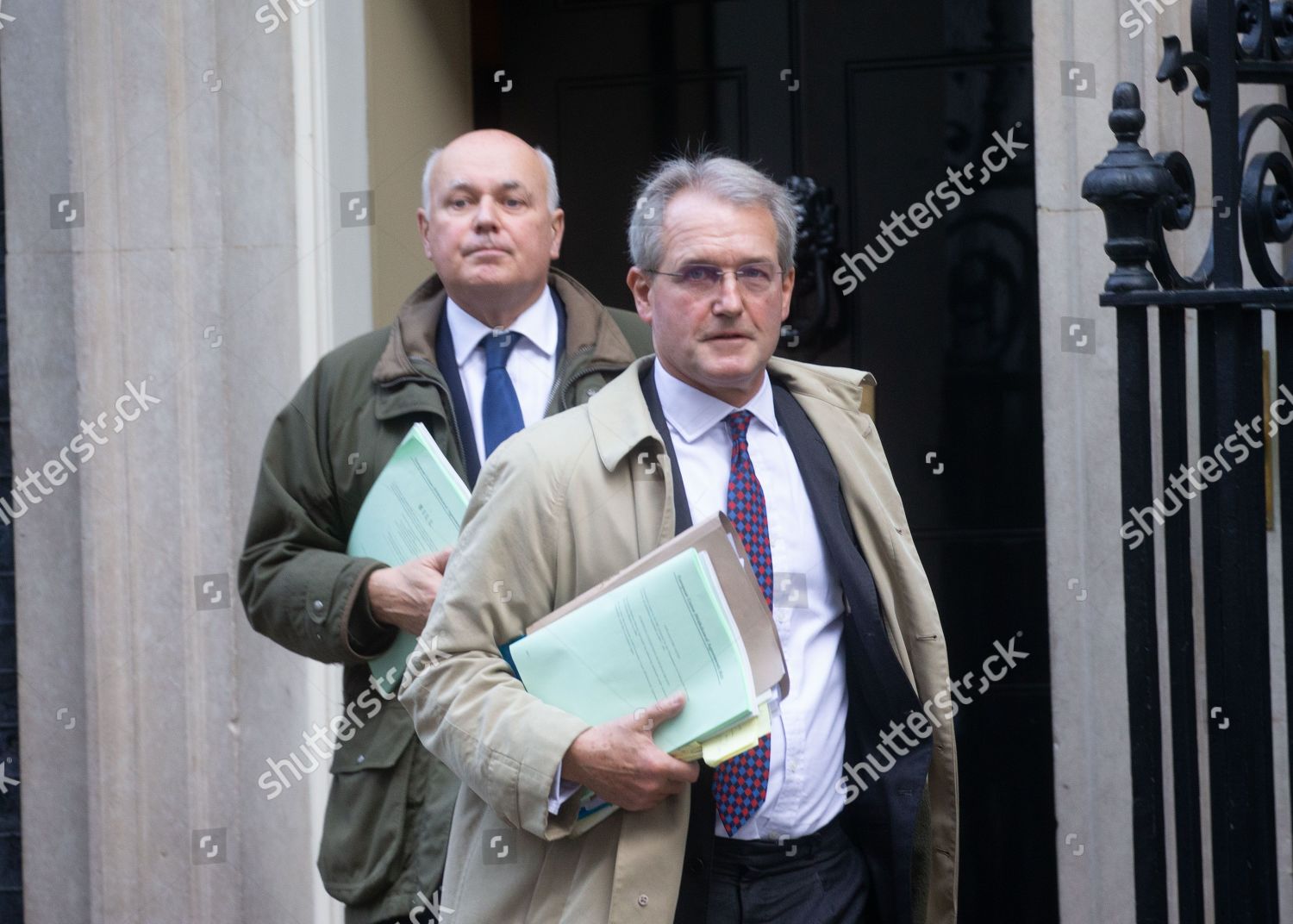 Owen Paterson Iain Duncan Smith Leave Downing Editorial Stock