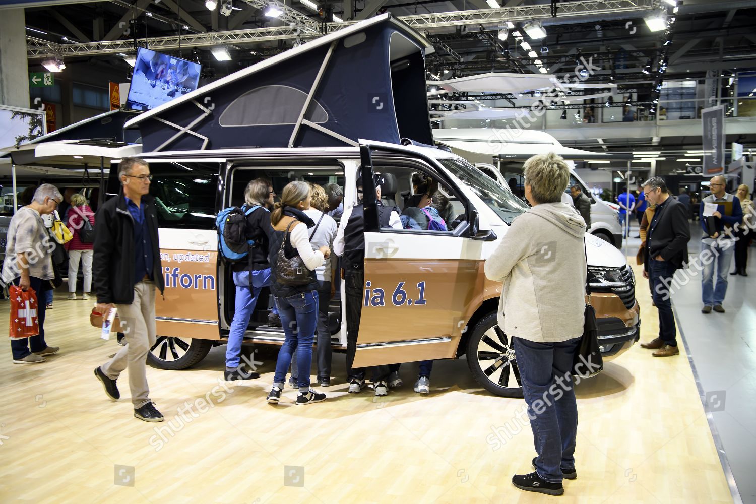 Visitors Eye Interior Motorhome During Suisse Caravane Editorial Stock Photo Stock Image Shutterstock