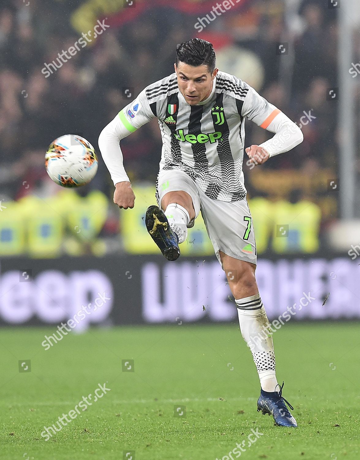 Juventus Cristiano Ronaldo Action During Italian Serie