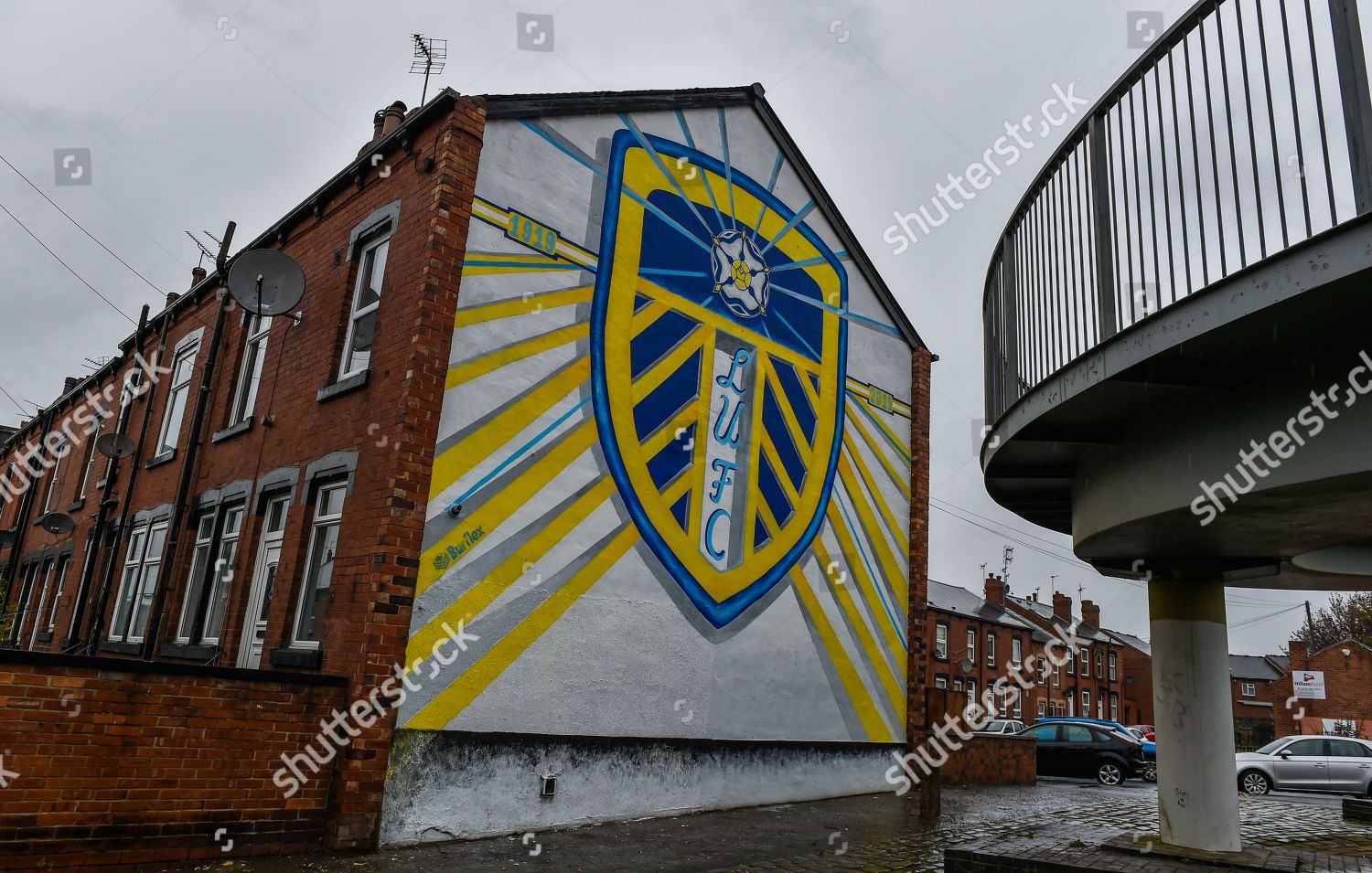 Giant Leeds United Mural Adorns Side House Editorial Stock Photo Stock Image Shutterstock