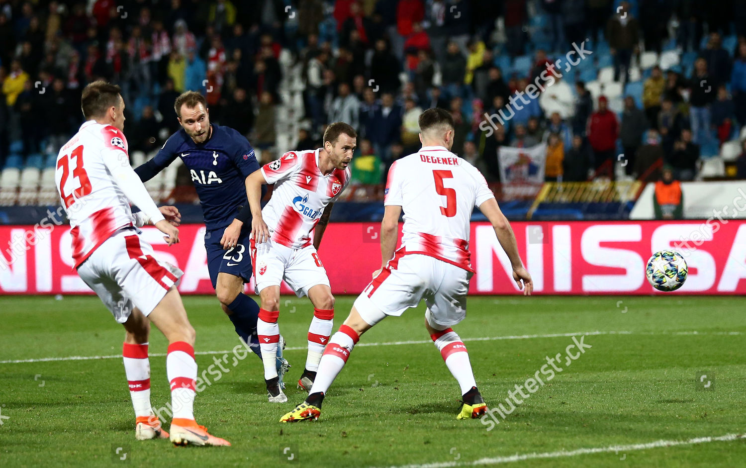 Christian Eriksen Tottenham Hotspur Scores His Editorial Stock Photo ...