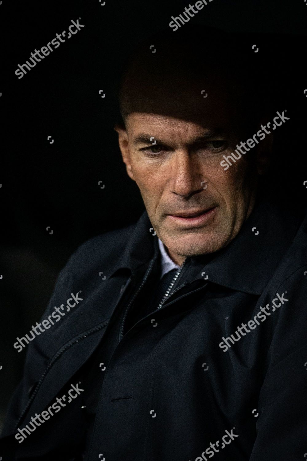 Real Madrid Coach Zinedine Zidane During Editorial Stock Photo - Stock ...