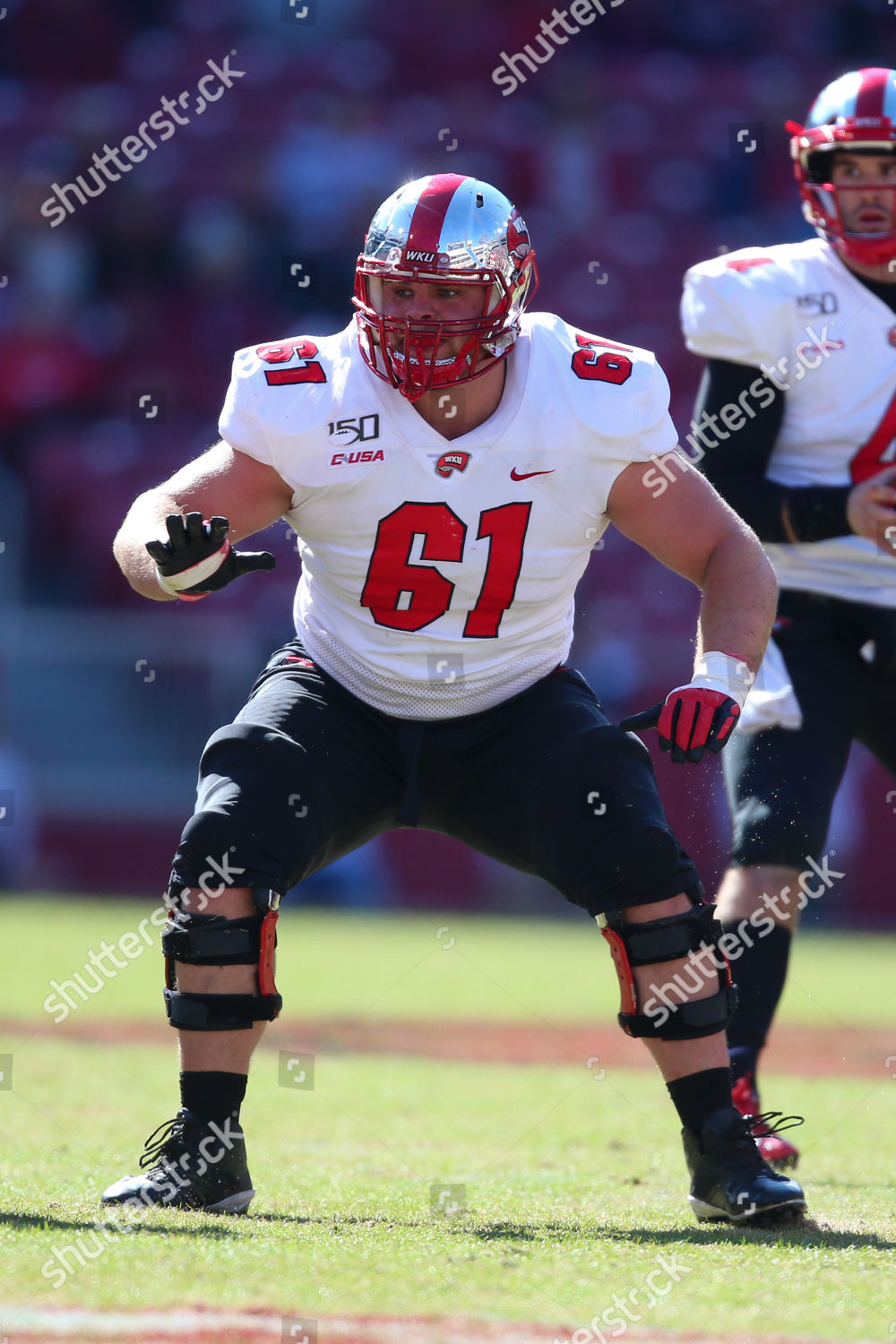 Jordan Meredith 61 Western Kentucky Offensive Editorial Stock Photo ...