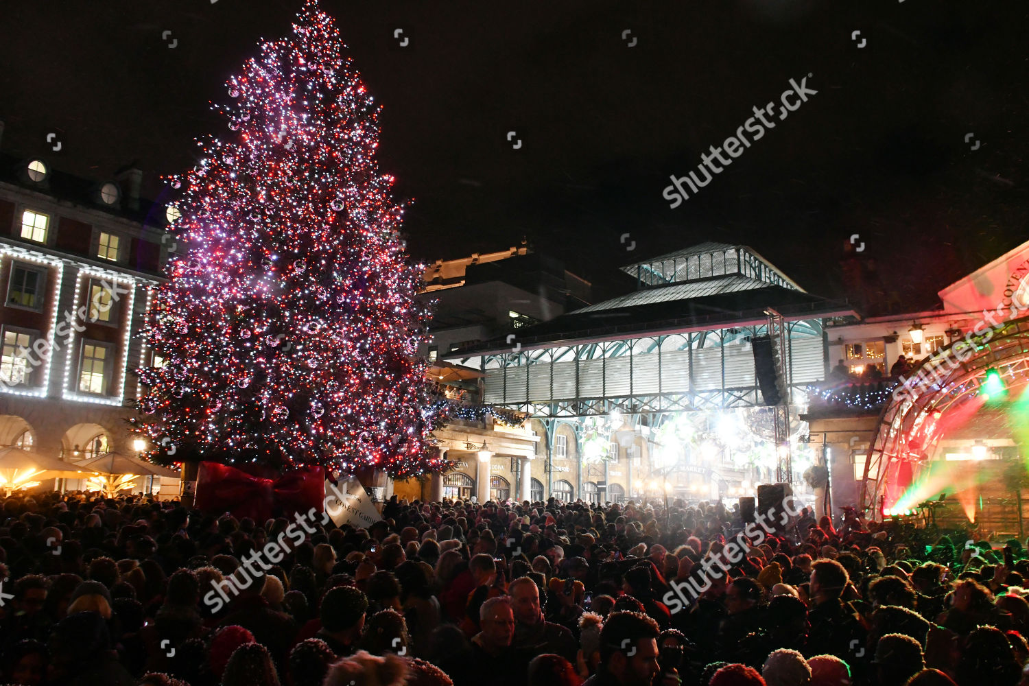 Covent Garden Market Christmas Tree Editorial Stock Photo Stock