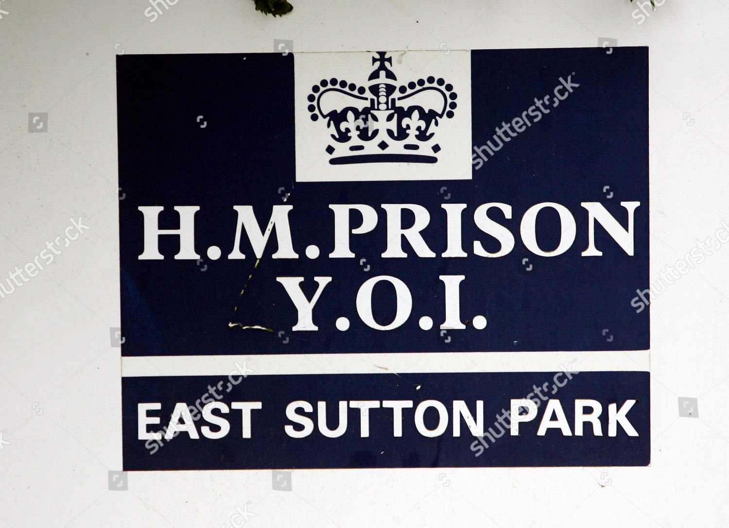 East Sutton Park Open Prison Sign Editorial Stock Photo Stock Image