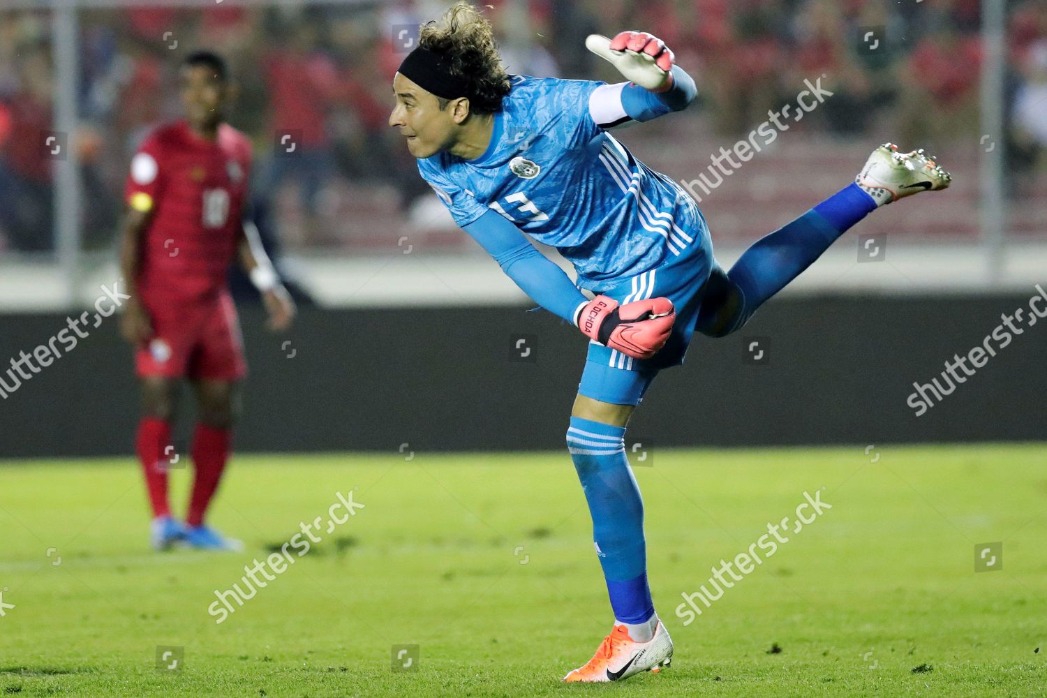 Mexicos Goalkeeper Guillermo Ochoa Action Against Editorial Stock Photo ...