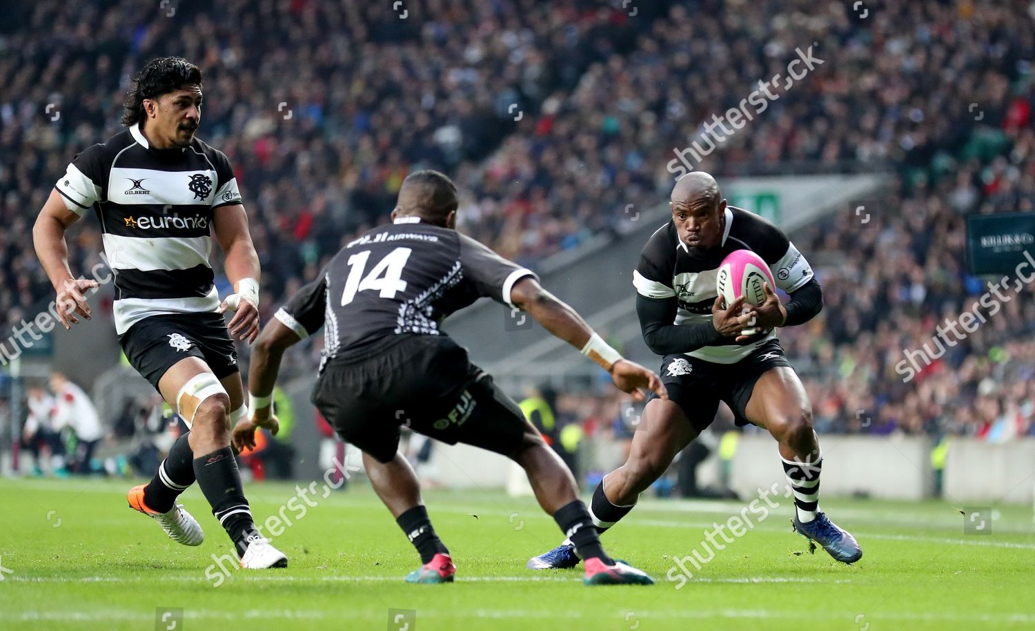 Barbarians Vs Fiji Barbarians Makazole Mapimpi Editorial Stock Photo