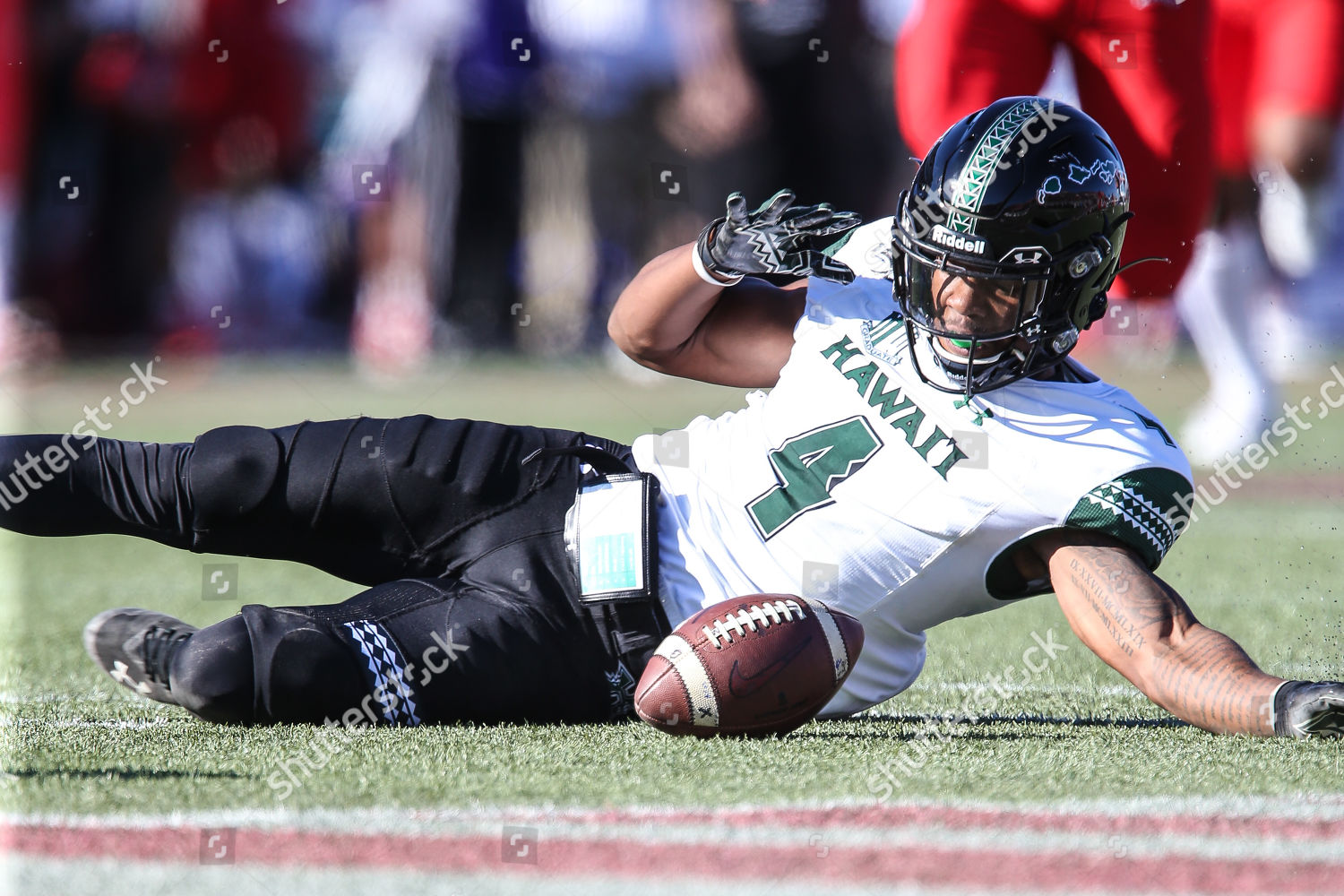 Hawaii Rainbow Warriors Wide Receiver Kumoku Editorial Stock Photo ...