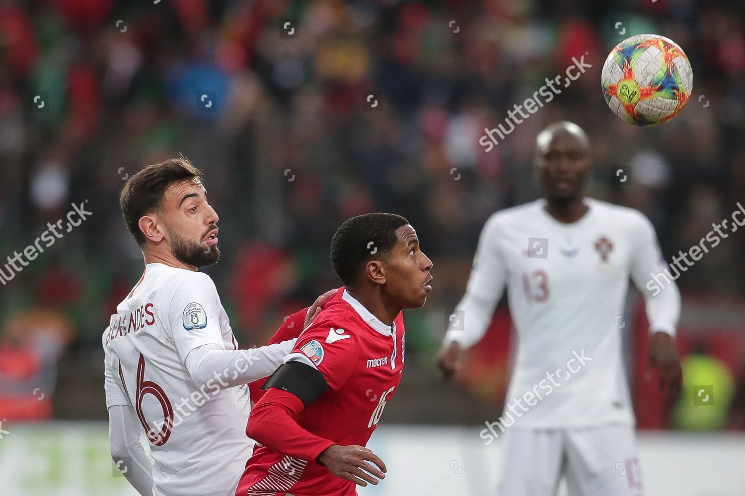 Luxembourgs Leandro Barreiro Action Portugals Bruno Fernandes Editorial Stock Photo Stock Image Shutterstock