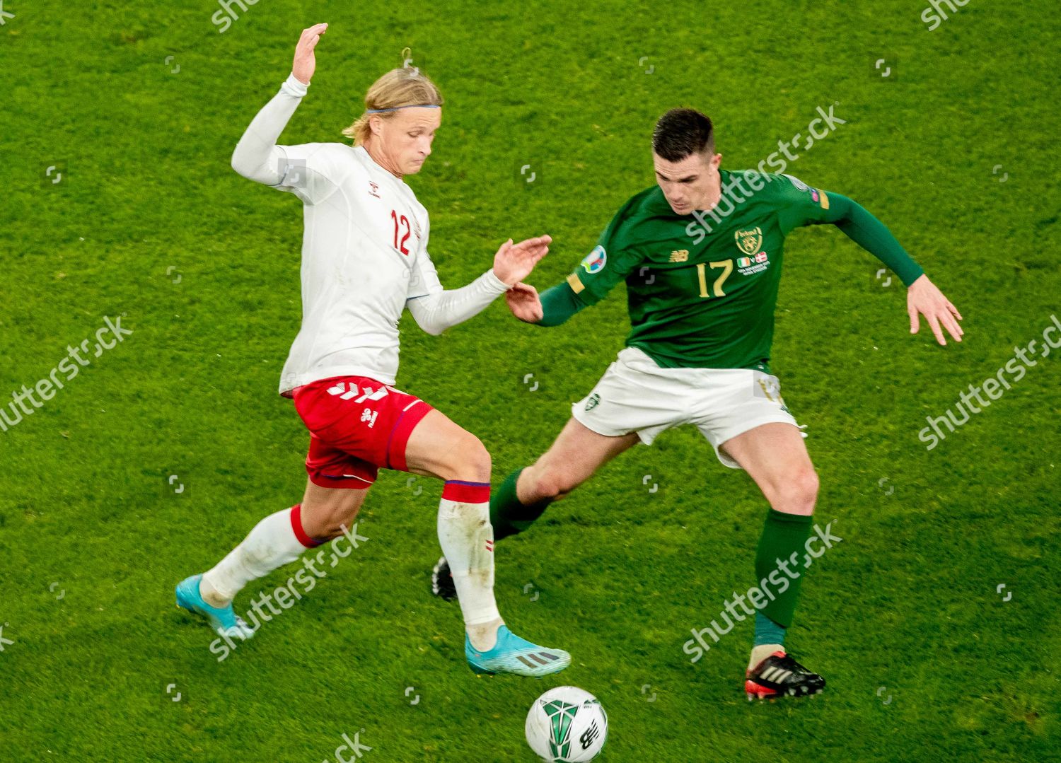 Republic Ireland Vs Denmark Republic Irelands Editorial Stock Photo ...