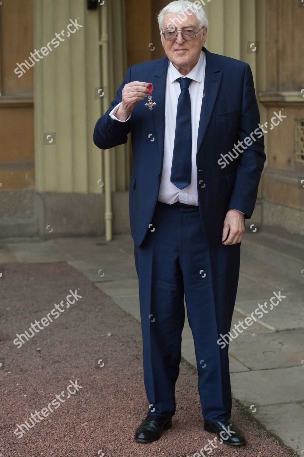 Clive Everton Broadcaster Journalist Awarded Mbe Editorial Stock Photo