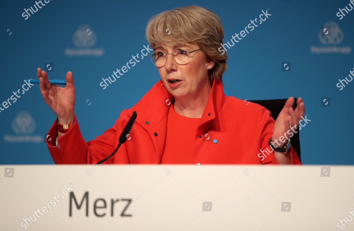 Thyssenkrupp Ceo Martina Merz Attends Companys Editorial Stock Photo ...