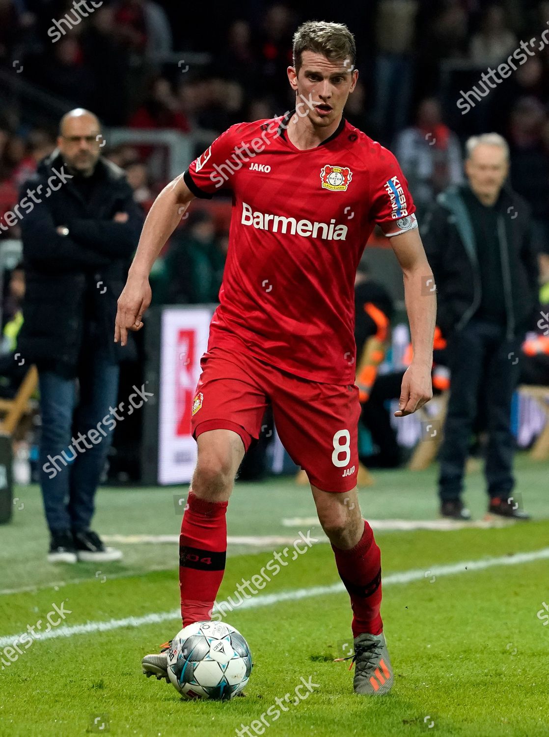 Lars Bender Leverkusen Action During German Editorial Stock Photo ...