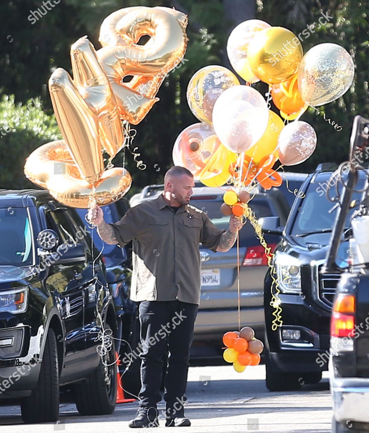 Hailey Baldwin 23rd Birthday Balloons Editorial Stock Photo